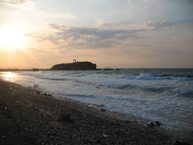 Naxos Town and Portara