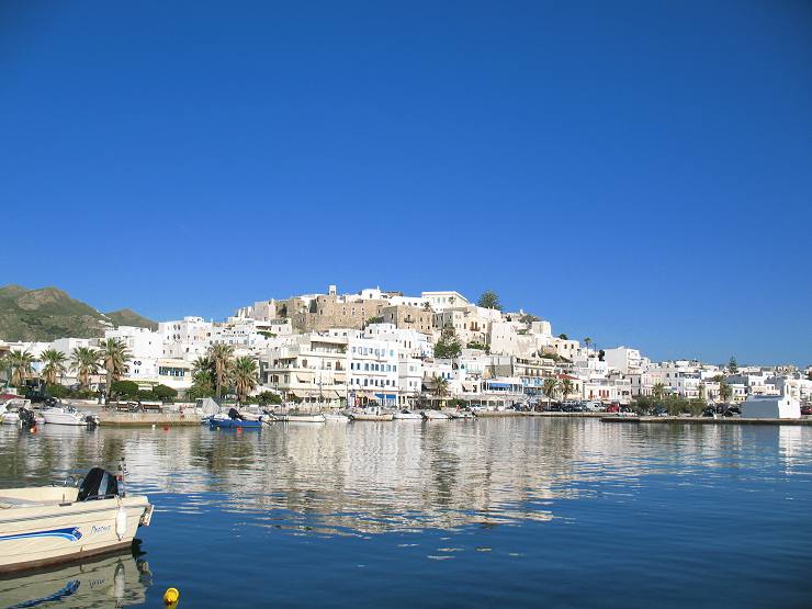 Naxos Town and Portara