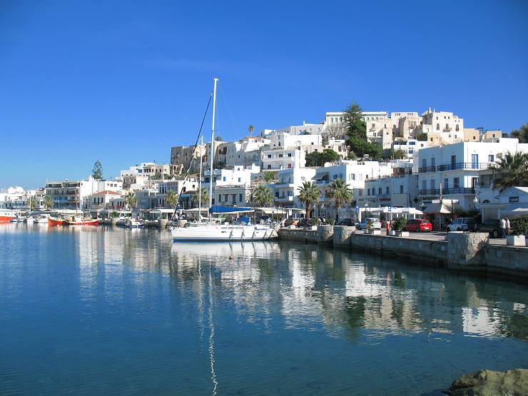 Naxos Town and Portara