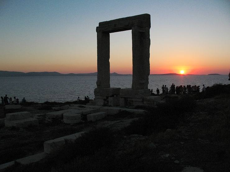 Naxos Town and Portara